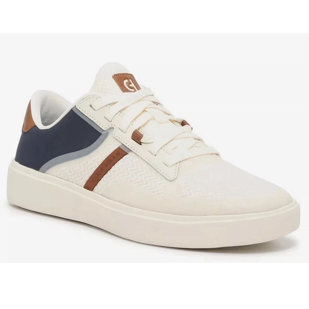 NIB $170 Cole Haan Men's 8 M Grand Crosscourt Winner Navy Blazer Ivory Sneaker